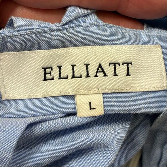 ELLIAT Boheme Ocean Dress Open Back Cool Vintage Blue Women’s Size Large - Picture 6 of 7